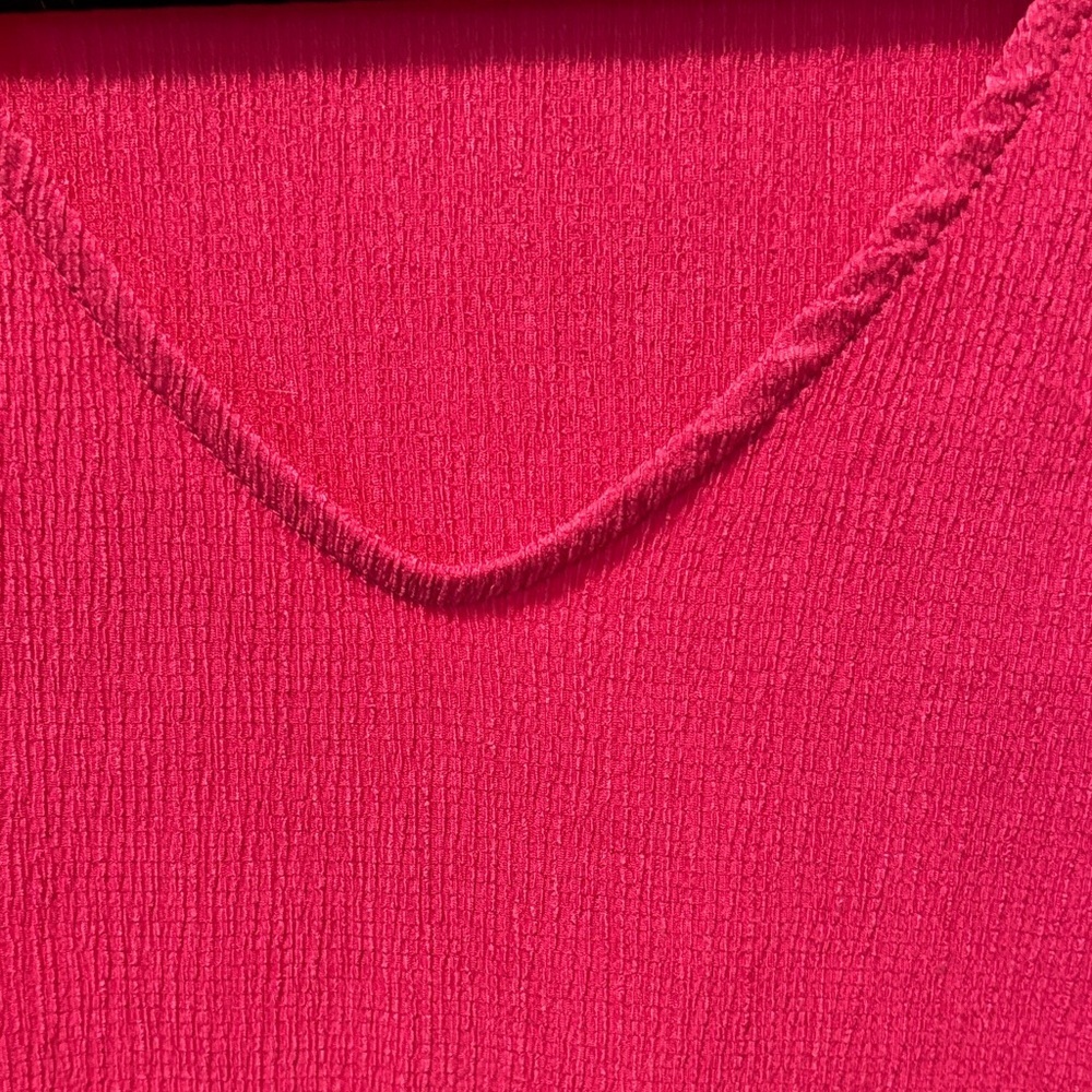 Fuchsia Ruffled Sleeve Tank Top - Picture 5 of 5